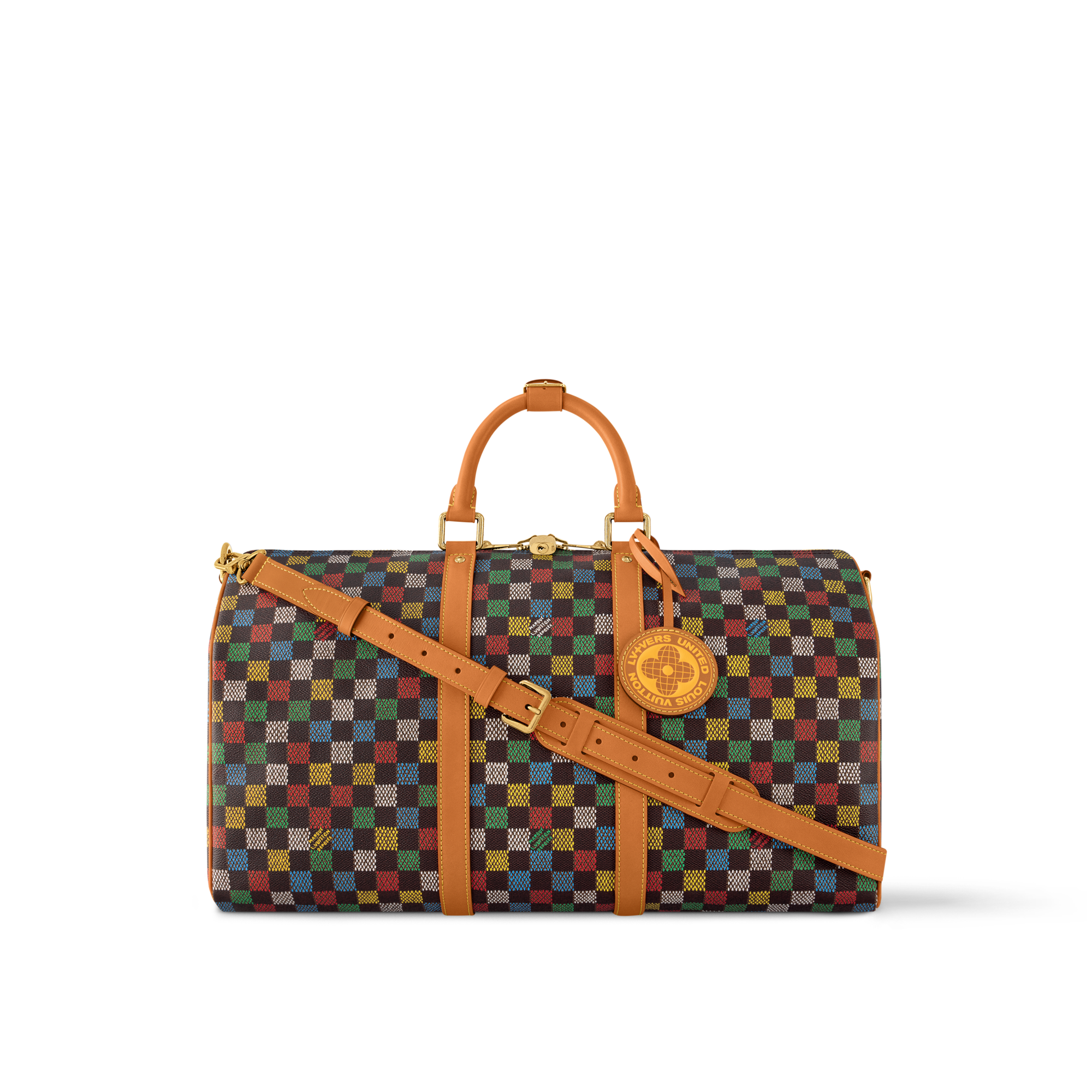 louis vuitton トラベルバック Bolsa de Viagem Keepall Bandoulière 50 LV Aerogram - Viagem